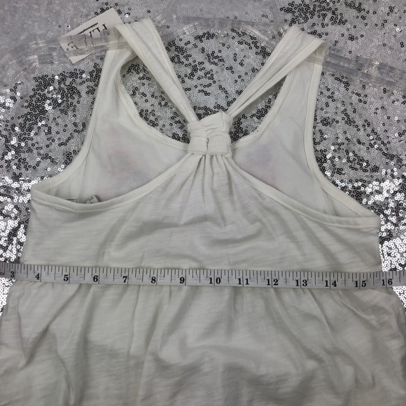 Children’s Place Girl Dress White Floral Razorback Tier Embroider Sz 7/8 Easter - Picture 6 of 6